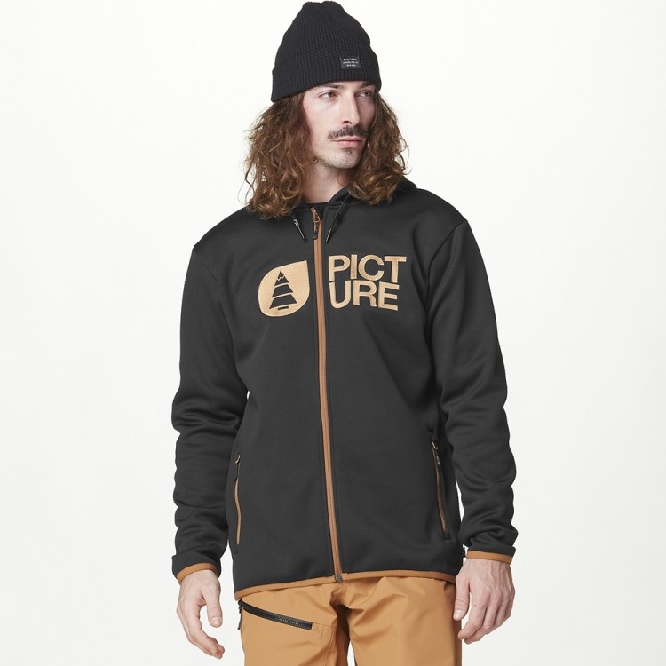 Picture Organic толстовка Park Tech Hoody Zip black XXL, SMT0144B-XXL