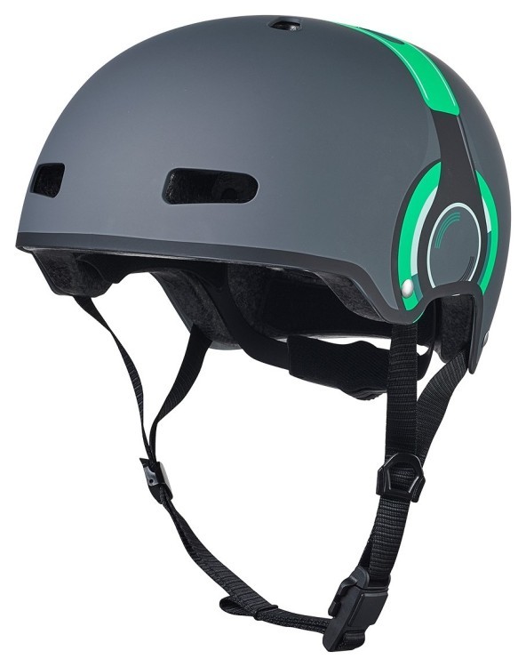 Захисний шолом MICRO - ЗЕЛЕНИЙ З МАЛЮНКОМ НАВУШНИКІВ (52-56 cm, M, світло), AC2111BX