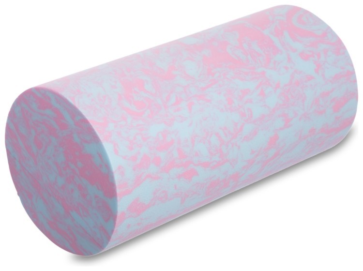 Роллер для занятий йогой Zelart EVA FI-1731 l-30см (d-15см) малиновый-голубой, 1059261