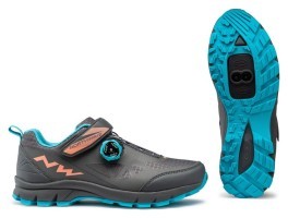 Туфлі велосипедні Northwave CORSAIR WOMAN 38 (7.5US) Anthra/blue/coral (80193046)