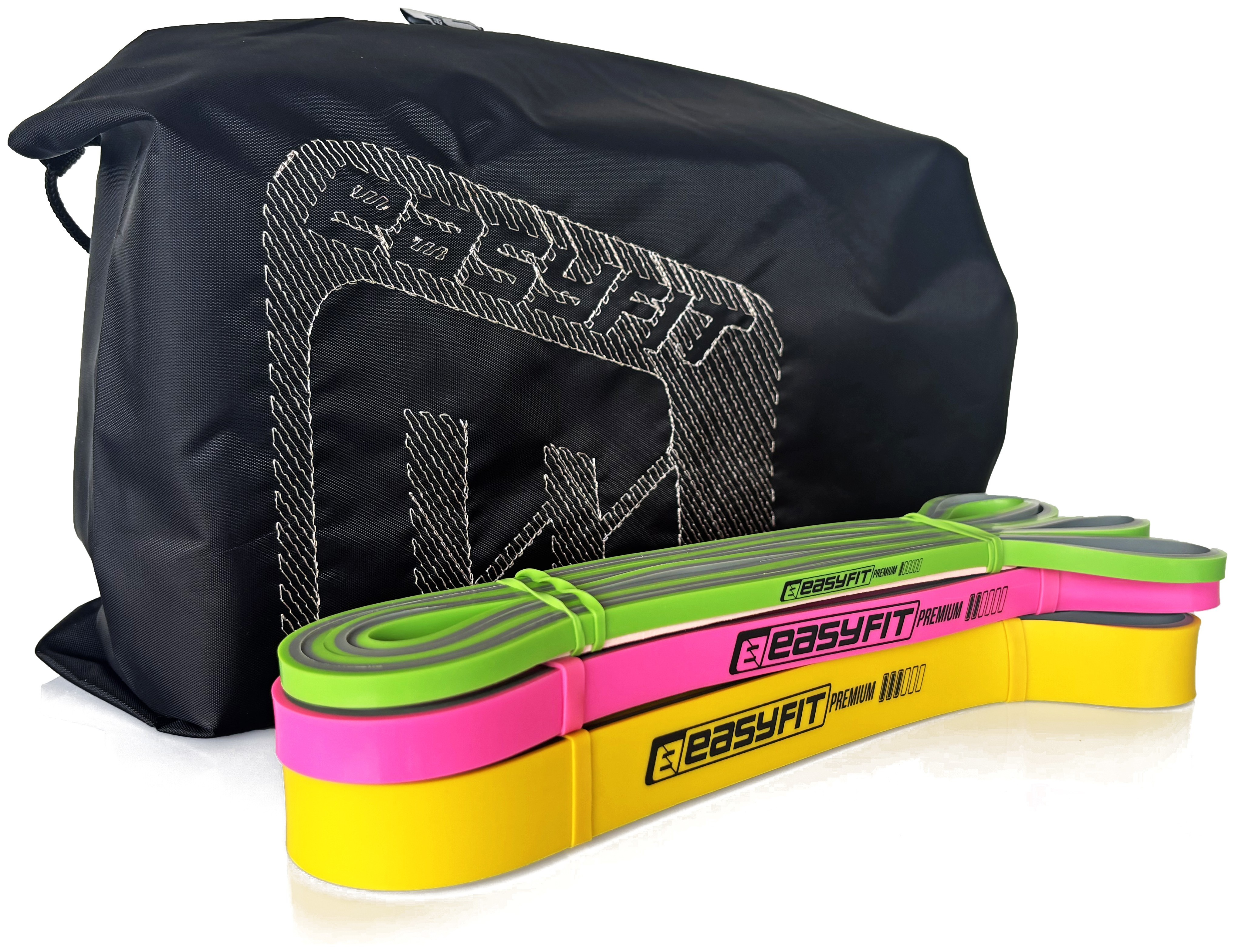 Набор двухслойных резинок для подтяжки EasyFit Premium 2-32 кг (3 шт), EFIT_EF-2332s