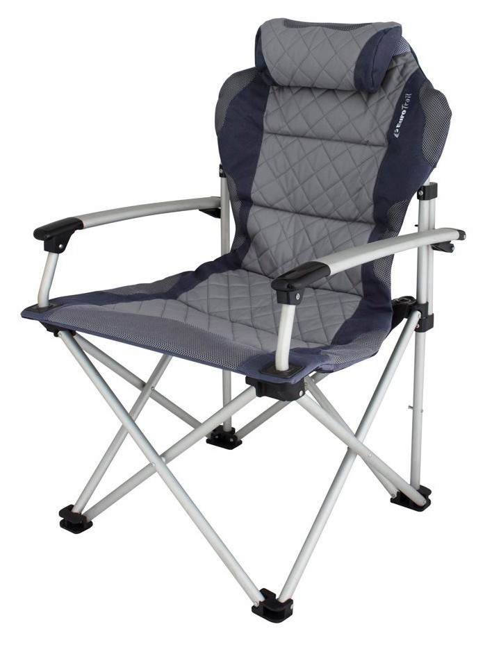 Cтілець туристичний Eurotrail CORSICA Silver grey/charcoal (ETCF0036), RCH_13682