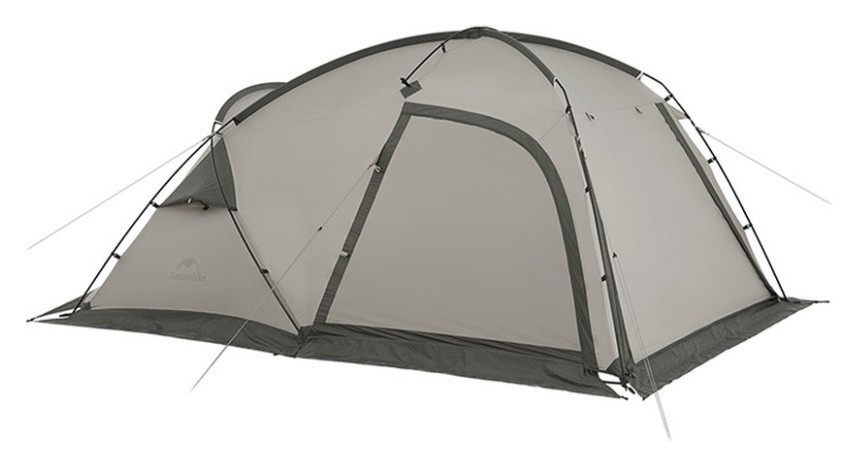 Палатка двухместная с большим тамбуром и навесом Naturehike Shandi CNK2300ZP017, серая, FNR_6976023925122