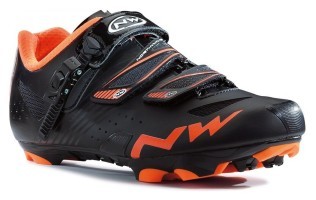 Туфлі велосипедні Northwave HAMMER SRS M 41 (8.5US) Black/orange (80142003 06)