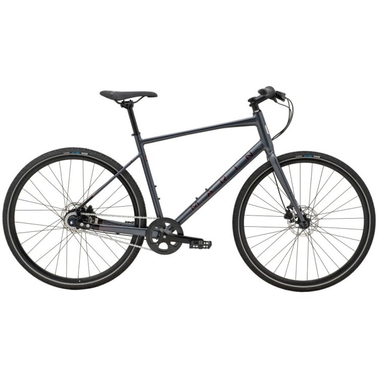 Велосипед 28" Marin Presidio 2 рама - M 2024 Gloss Charcoal/Black/Black Red, SKE-40-44