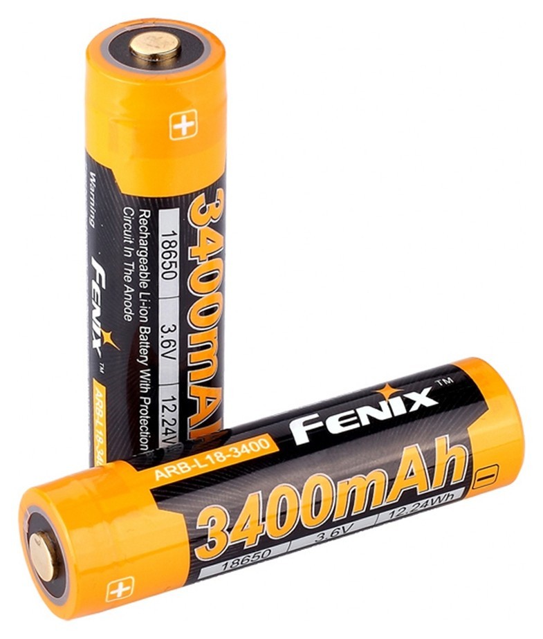 Акумулятор 18650 Fenix (3400 mAh), FNR_ARB-L18-3400