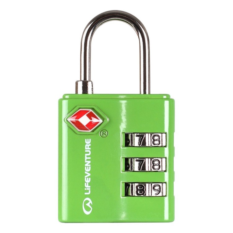 Замок Lifeventure TSA Combi Lock green, 72040