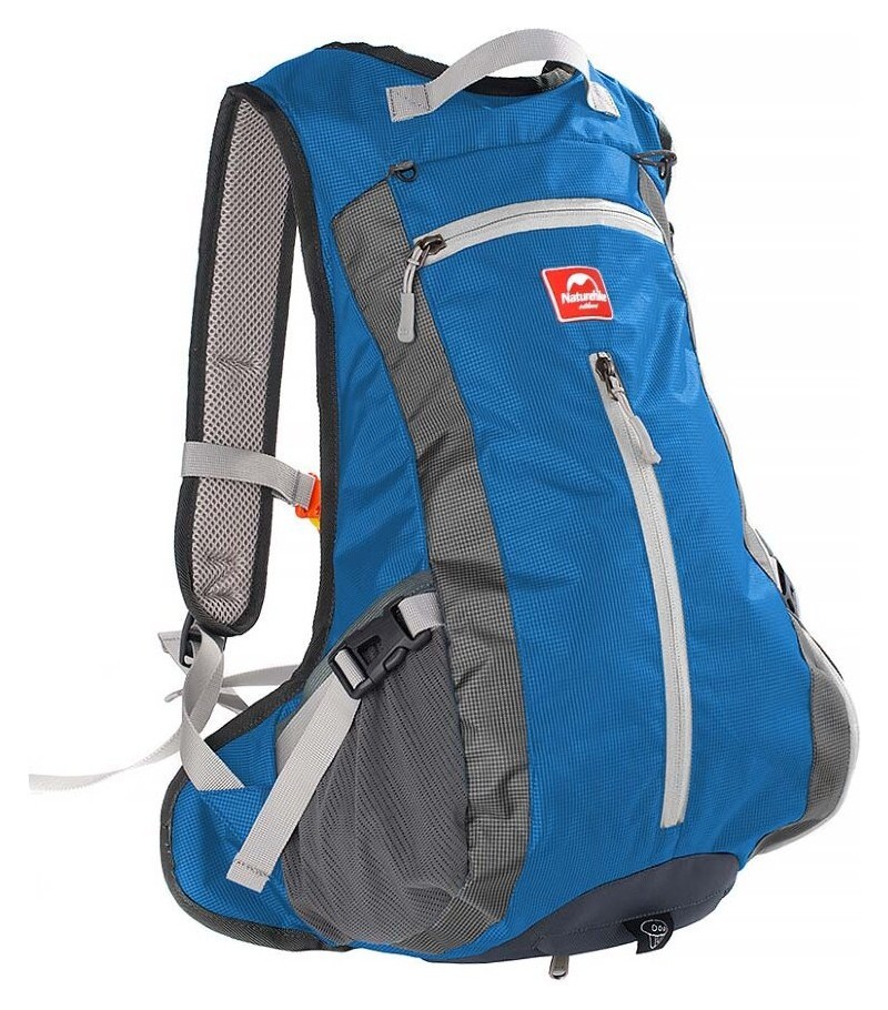 Велорюкзак с чехлом для шлема Naturehike 15 л sky blue NH15C001-B, голубой, FNR_6975641886310