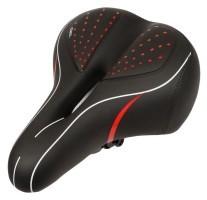 Седло с замком 260*190 мм AZ-501 черный с красным