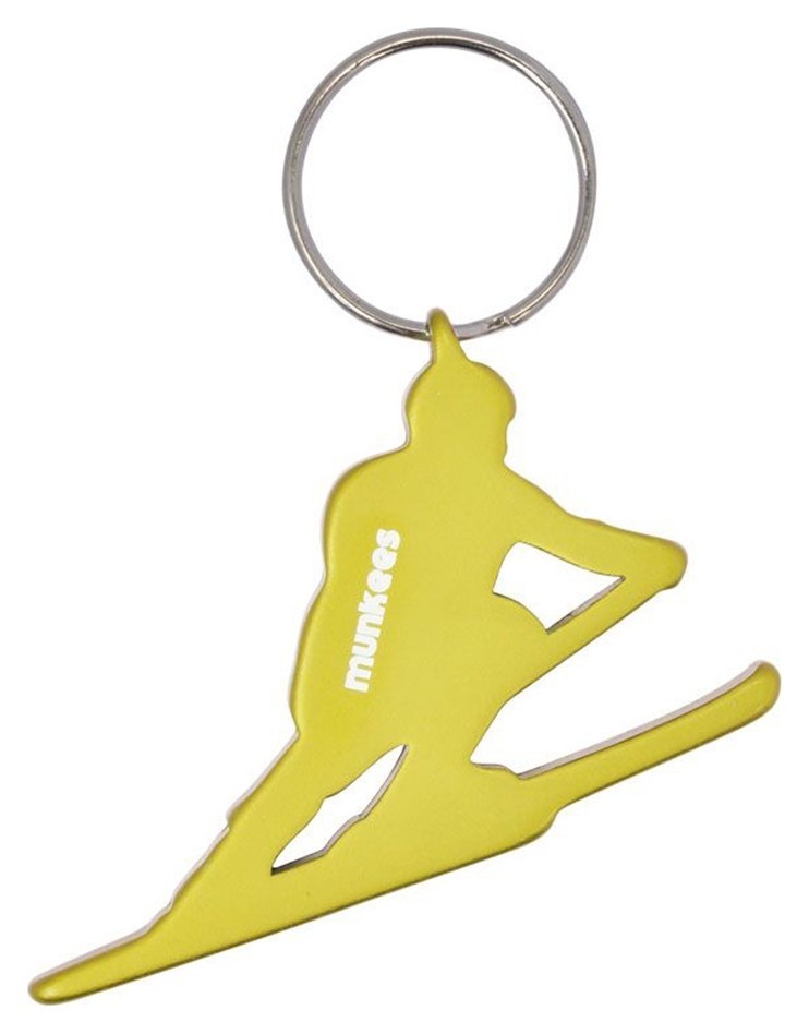 Munkees 3496 брелок-відкривальник Skier yellow, 3496-YL