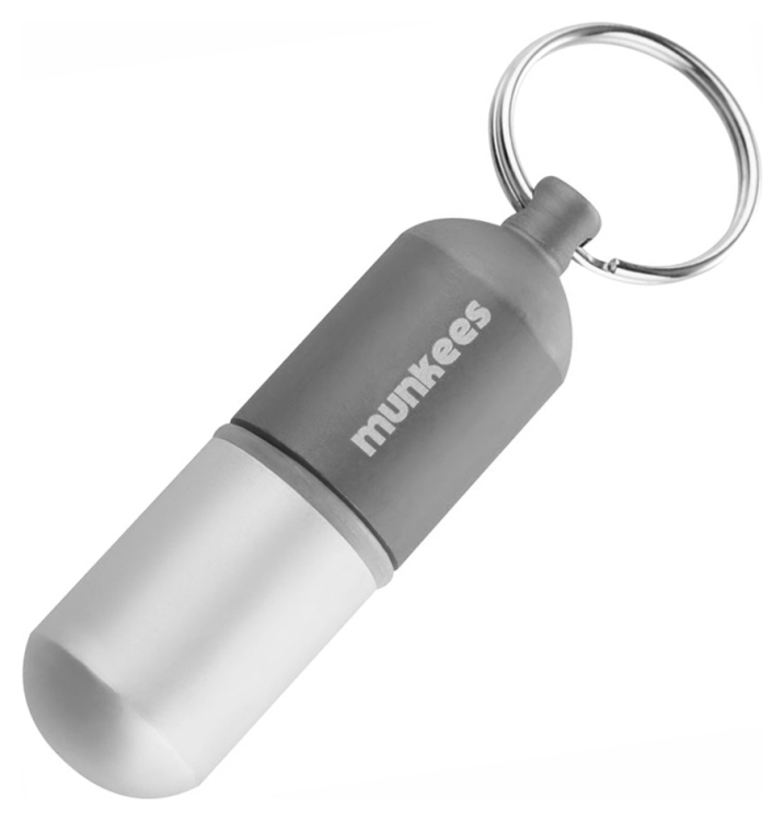 Munkees 3627 брелок Waterproof Capsule Large grey, 3627-GY