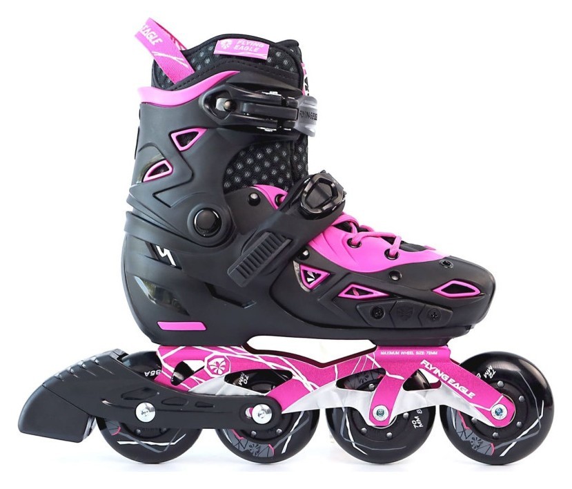 Дитячі розсувні ролики Flying Eagle S9 dual density рожеві 27-31, ROL_11447