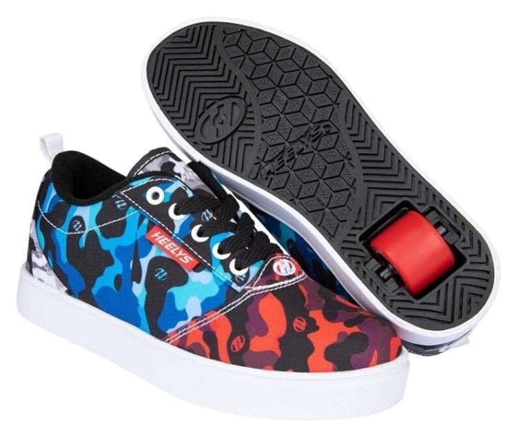 Роликовые кроссовки Heelys Pro 20 Prints HE100980 Black Red Blue Grey Camo, 6240331
