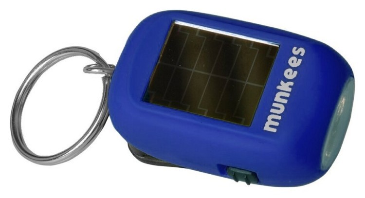 Munkees 1101 брелок-ліхтарик Mini Solar-Dynamo Flashlight dark blue, 1101-DB