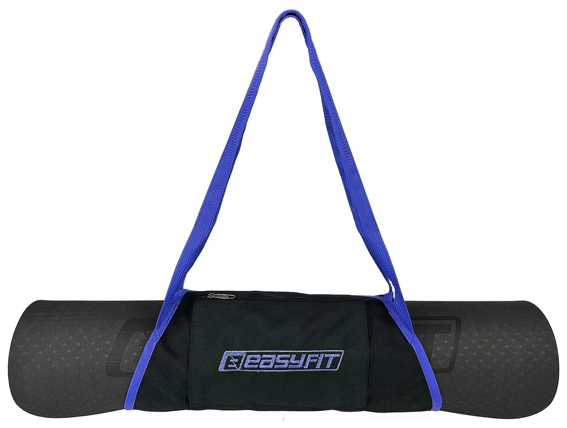 Сумка-переноска EasyFit для йога-коврика Синяя, EFIT_EF-YB38-BL