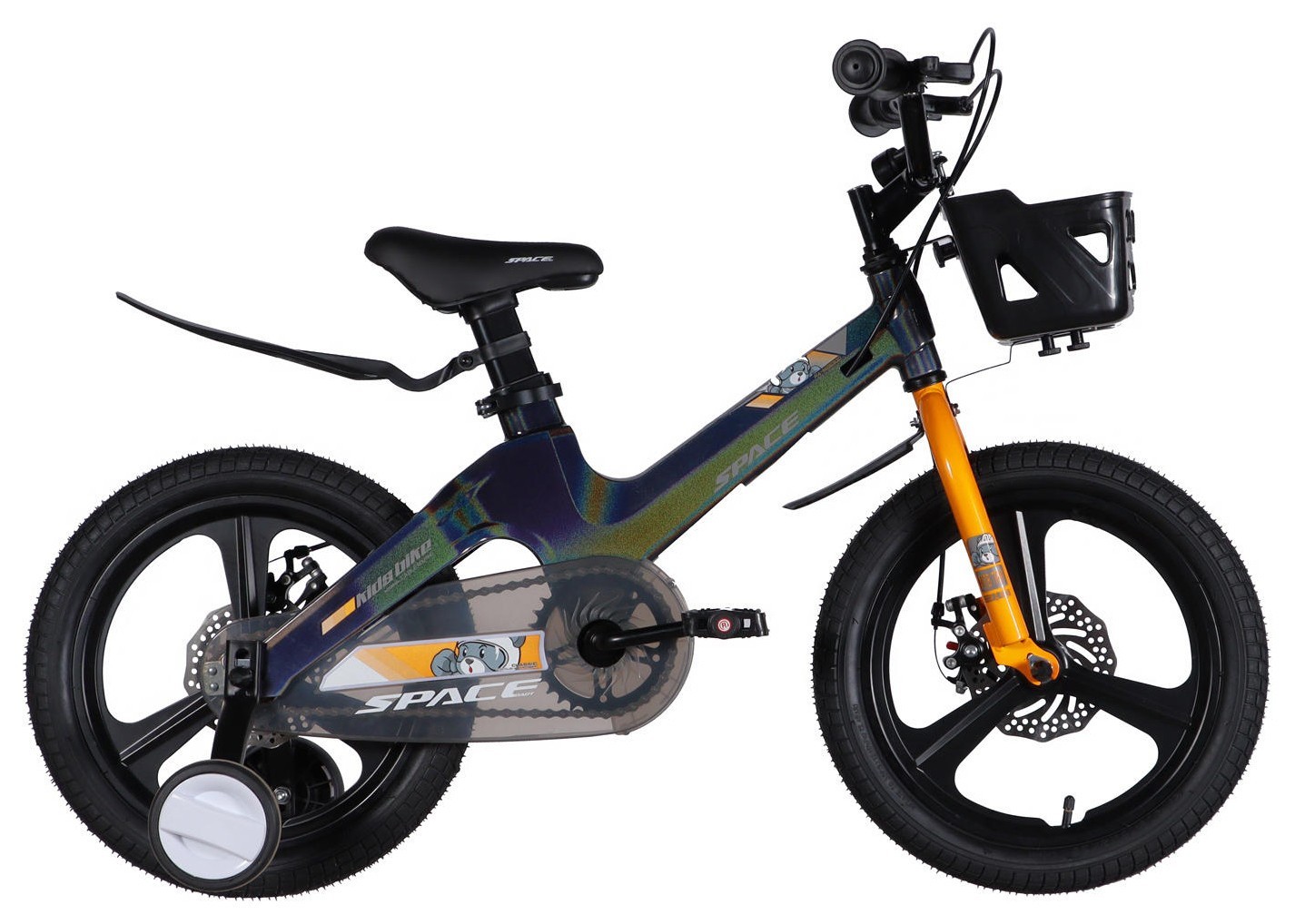 Велосипед MG 16" SPACE KID MOON DD рама-9" хамелеон 2026, OPS-SK-16-032