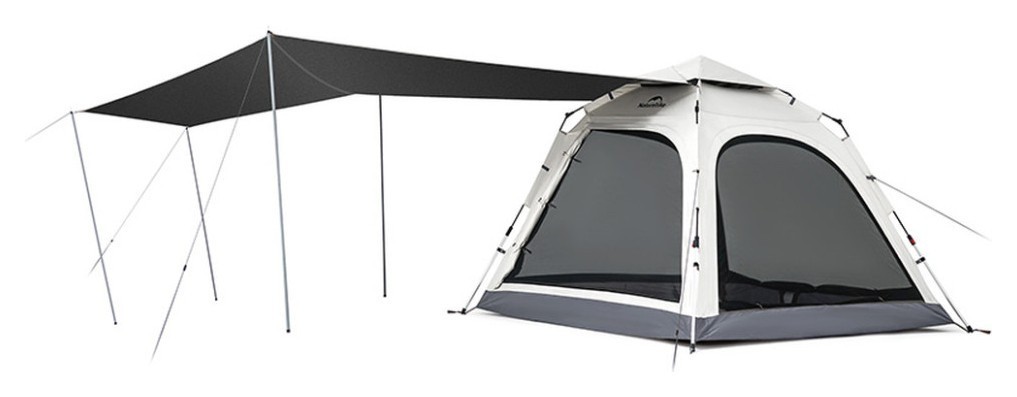 Намет чотиримісний із тентом автоматичний Naturehike Ango CNK2550WS010, сірий, FNR_6975641888123