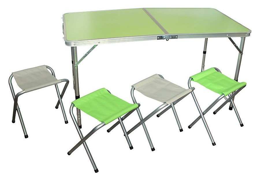 Меблі кемпінгові в комплекті Saxifraga JUNKET Apple green/light grey (SOFT17U1Y), RCH_13666