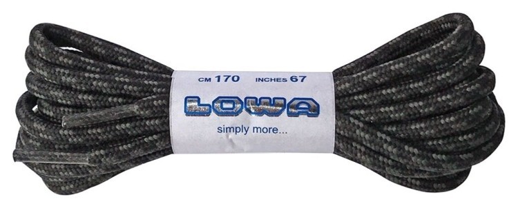 Шнурки LOWA Trekking 170 cm black-grey dotted, 830582-0999