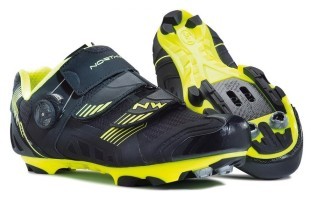 Туфлі велосипедні Northwave NIRVANA M 41 (8.5US) Black/yellow fluo (80142002 04)