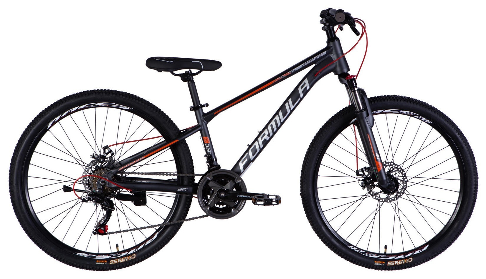 Велосипед AL 26" Formula MOTION DD FR рама-13" темно-сірий 2026, OPS-FR-26-808