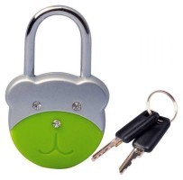 Munkees 3602 брелок-замок Padlock-Bear green