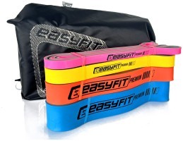 Набор двухслойных резинок для подтяжки EasyFit Premium 7-63 кг (4 шт)