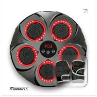 Боксерский тренажер EasyFit настенный музыкальный с подсветкой