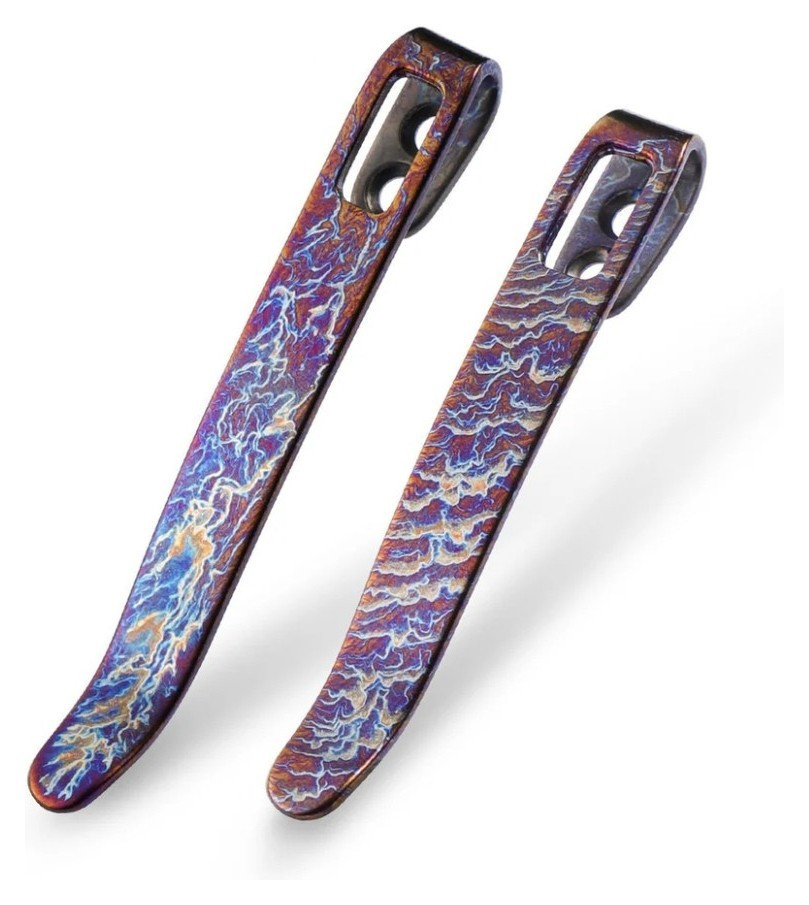 Кліпси кишенькові титанові 2 штуки Civivi без гвинтів T002A, FNR_T002A